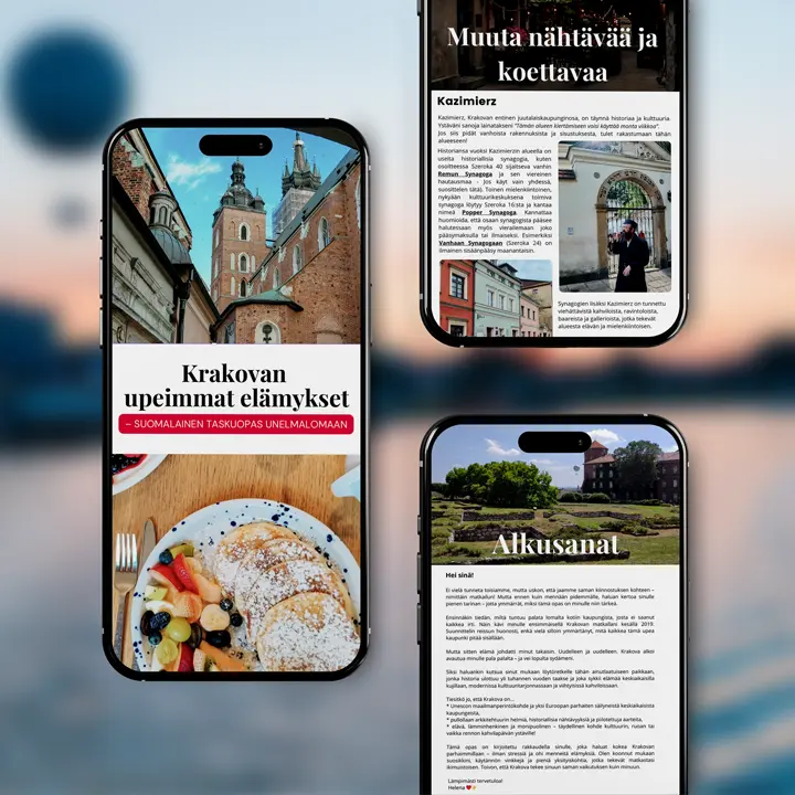 Osta opas nyt ja varmista unohtumaton matka